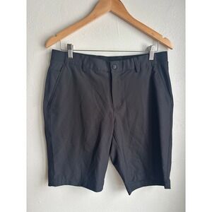 Greg Norman Mens Black Performance Golf Shorts Size 32 Stretch (fits 33x10)